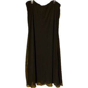 Alex Evening black chiffon‎ skirt SZ 3XL